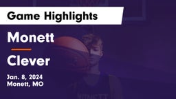 Monett  vs Clever  Game Highlights - Jan. 8, 2024