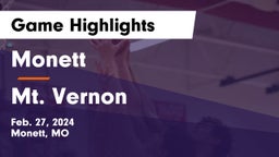 Monett  vs Mt. Vernon  Game Highlights - Feb. 27, 2024