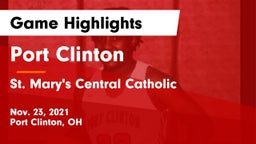 Port Clinton  vs St. Mary's Central Catholic Game Highlights - Nov. 23, 2021