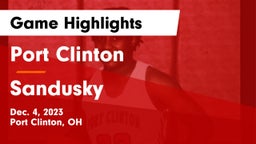 Port Clinton  vs Sandusky  Game Highlights - Dec. 4, 2023