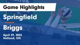 Springfield  vs Briggs  Game Highlights - April 29, 2023