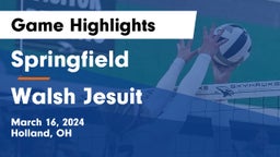 Springfield  vs Walsh Jesuit  Game Highlights - March 16, 2024