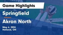 Springfield  vs Akron North  Game Highlights - May 6, 2024