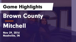 Brown County  vs Mitchell  Game Highlights - Nov 29, 2016