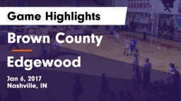 Brown County  vs Edgewood  Game Highlights - Jan 6, 2017