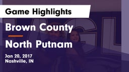 Brown County  vs North Putnam  Game Highlights - Jan 20, 2017