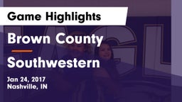 Brown County  vs Southwestern  Game Highlights - Jan 24, 2017