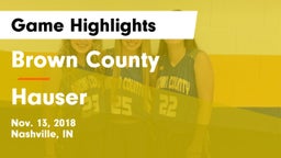 Brown County  vs Hauser  Game Highlights - Nov. 13, 2018