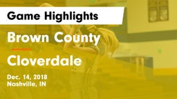 Brown County  vs Cloverdale Game Highlights - Dec. 14, 2018
