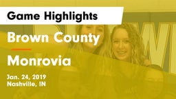 Brown County  vs Monrovia  Game Highlights - Jan. 24, 2019