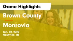 Brown County  vs Monrovia  Game Highlights - Jan. 30, 2020
