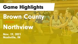 Brown County  vs Northview  Game Highlights - Nov. 19, 2021