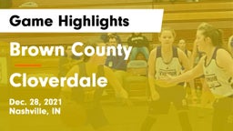 Brown County  vs Cloverdale  Game Highlights - Dec. 28, 2021