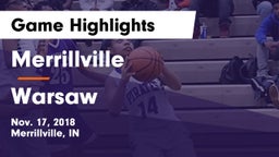 Merrillville  vs Warsaw  Game Highlights - Nov. 17, 2018