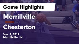 Merrillville  vs Chesterton  Game Highlights - Jan. 4, 2019