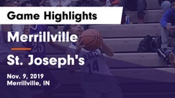 Merrillville  vs St. Joseph's  Game Highlights - Nov. 9, 2019