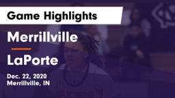 Merrillville  vs LaPorte  Game Highlights - Dec. 22, 2020