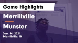 Merrillville  vs Munster  Game Highlights - Jan. 16, 2021