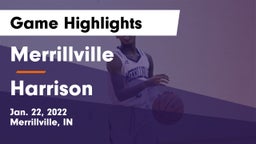 Merrillville  vs Harrison  Game Highlights - Jan. 22, 2022