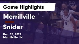 Merrillville  vs Snider  Game Highlights - Dec. 28, 2023