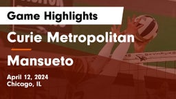 Curie Metropolitan  vs Mansueto  Game Highlights - April 12, 2024