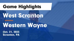 West Scranton  vs Western Wayne  Game Highlights - Oct. 21, 2023