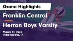 Franklin Central  vs Herron  Boys Varsity Game Highlights - March 14, 2023