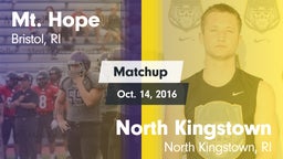 Matchup: Mt. Hope  vs. North Kingstown  2016