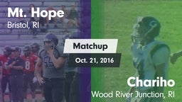 Matchup: Mt. Hope  vs. Chariho  2016