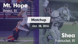 Matchup: Mt. Hope  vs. Shea  2016