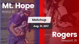 Matchup: Mt. Hope  vs. Rogers  2017