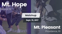 Matchup: Mt. Hope  vs. Mt. Pleasant  2017