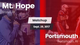 Matchup: Mt. Hope  vs. Portsmouth  2017