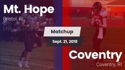 Matchup: Mt. Hope  vs. Coventry  2018