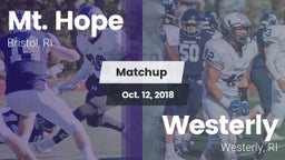 Matchup: Mt. Hope  vs. Westerly  2018