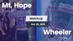 Matchup: Mt. Hope  vs. Wheeler 2018