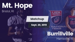 Matchup: Mt. Hope  vs. Burrillville  2019