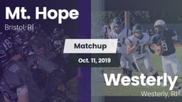 Matchup: Mt. Hope  vs. Westerly  2019