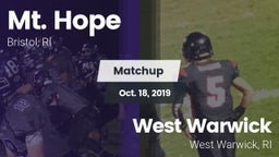 Matchup: Mt. Hope  vs. West Warwick  2019