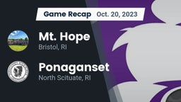 Recap: Mt. Hope  vs. Ponaganset  2023