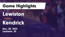 Lewiston  vs Kendrick  Game Highlights - Dec. 28, 2023