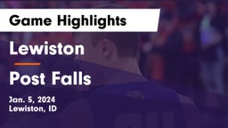 Lewiston  vs Post Falls  Game Highlights - Jan. 5, 2024