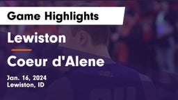 Lewiston  vs Coeur d'Alene  Game Highlights - Jan. 16, 2024