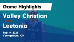 Valley Christian  vs Leetonia  Game Highlights - Feb. 9, 2021