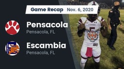 Recap: Pensacola  vs. Escambia  2020