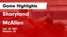 Sharyland  vs McAllen  Game Highlights - Jan. 28, 2021