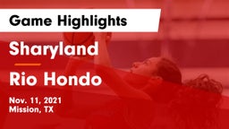 Sharyland  vs Rio Hondo Game Highlights - Nov. 11, 2021