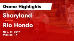 Sharyland  vs Rio Hondo  Game Highlights - Nov. 14, 2019