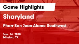 Sharyland  vs Pharr-San Juan-Alamo Southwest  Game Highlights - Jan. 14, 2020