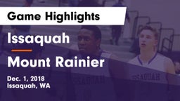 Issaquah  vs Mount Rainier  Game Highlights - Dec. 1, 2018